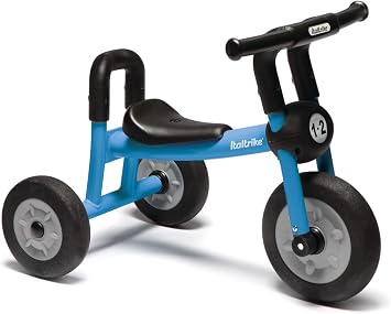 Italtrike Pilot Tricycle Outdoor Balance Bike for Toddlers and Kids, Ages 1-2, Blue