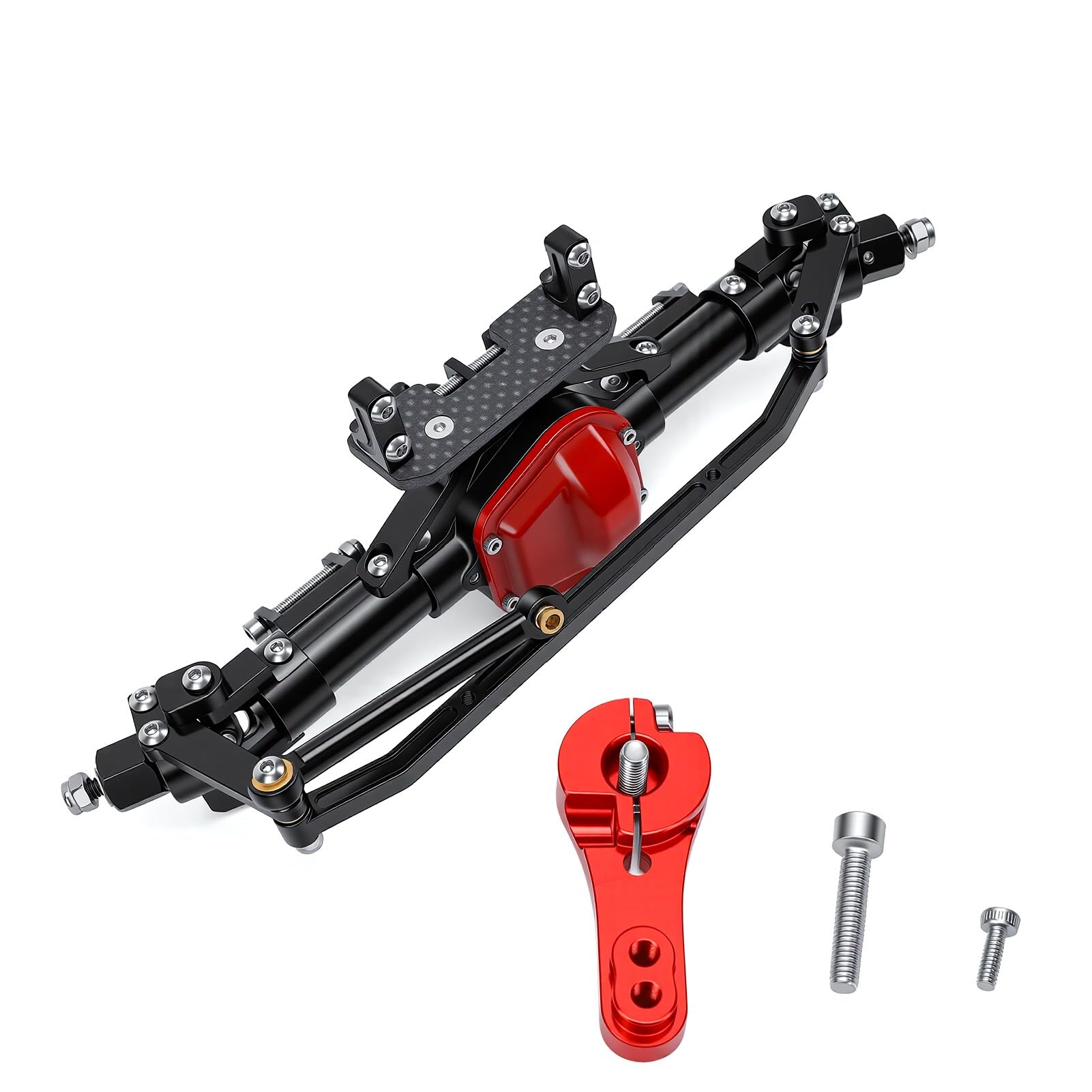 Annadue Eje Delantero Compatible con Axial SCX10 1/10 RC Crawler, Piñón