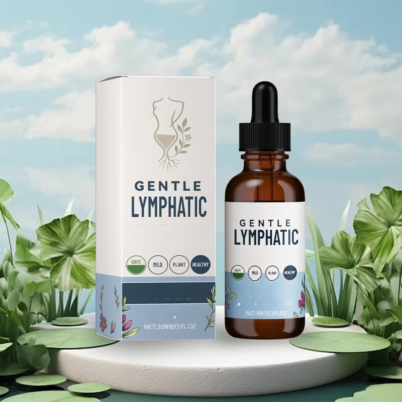 Gocce linfodrenanti bio per il sistema linfatico,Una sensazione di leggerezza e vitalità per tutto il giorno ,2pcs