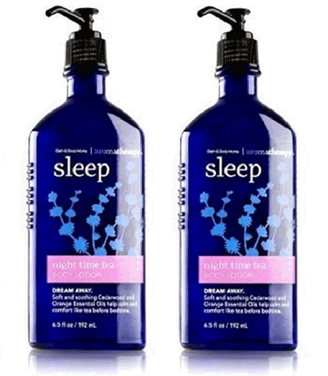 Lot of 2 Bath Body Works Night Time Tea Body Lotion 6 5 Fl Oz
