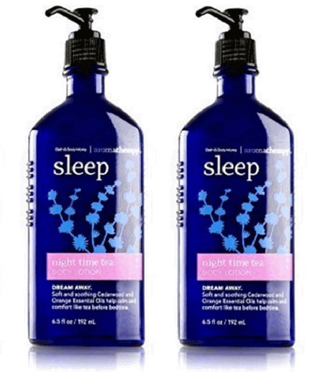 Lot of 2 Bath Body Works Night Time Tea Body Lotion 6 5 Fl Oz
