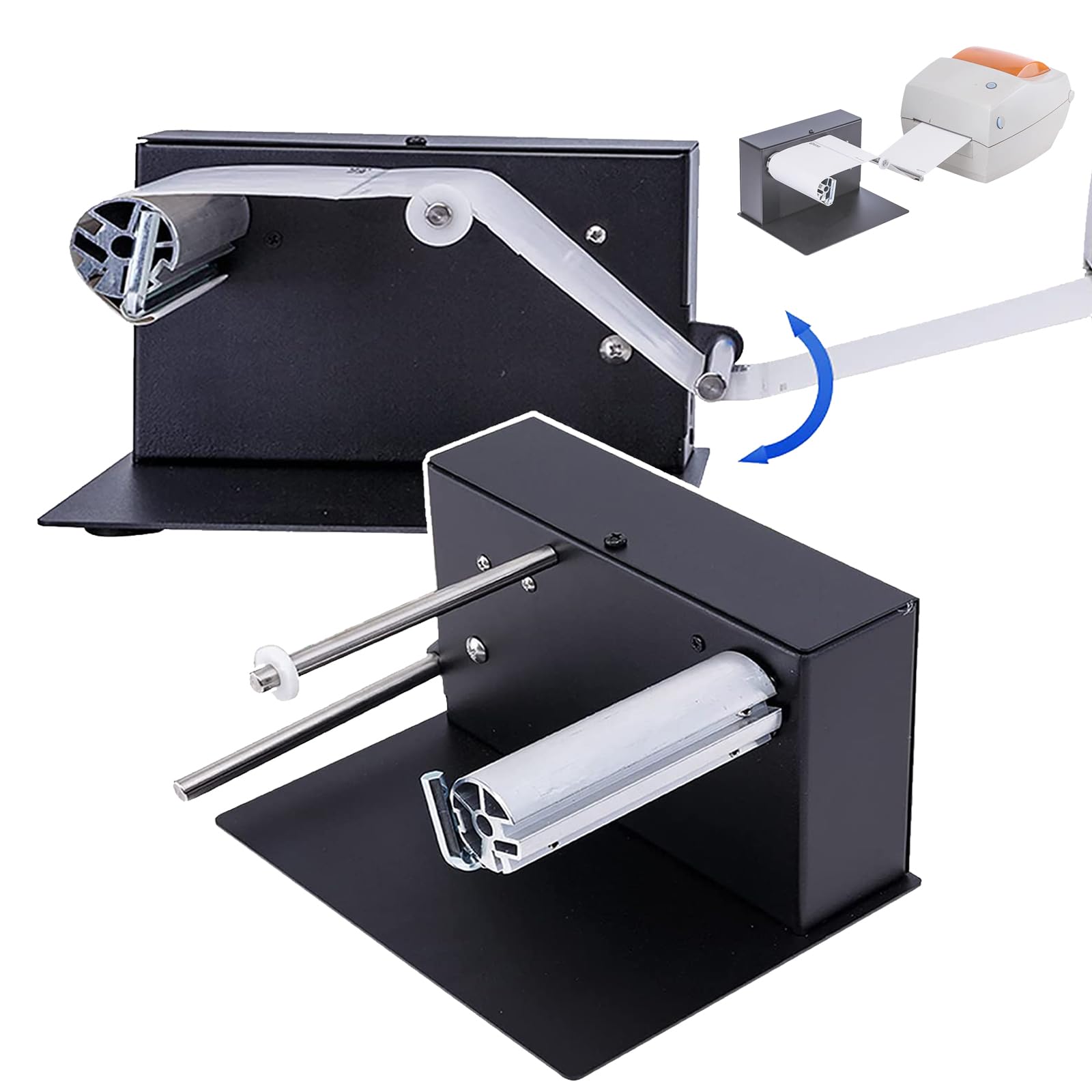 LNNLAABidirectional Label Rewinder, Automatic Label Rewinder (180mm), with Speed Regulator, Automatic Removable, Rewind Width: 100mm, for 24 Hours for Various Printers