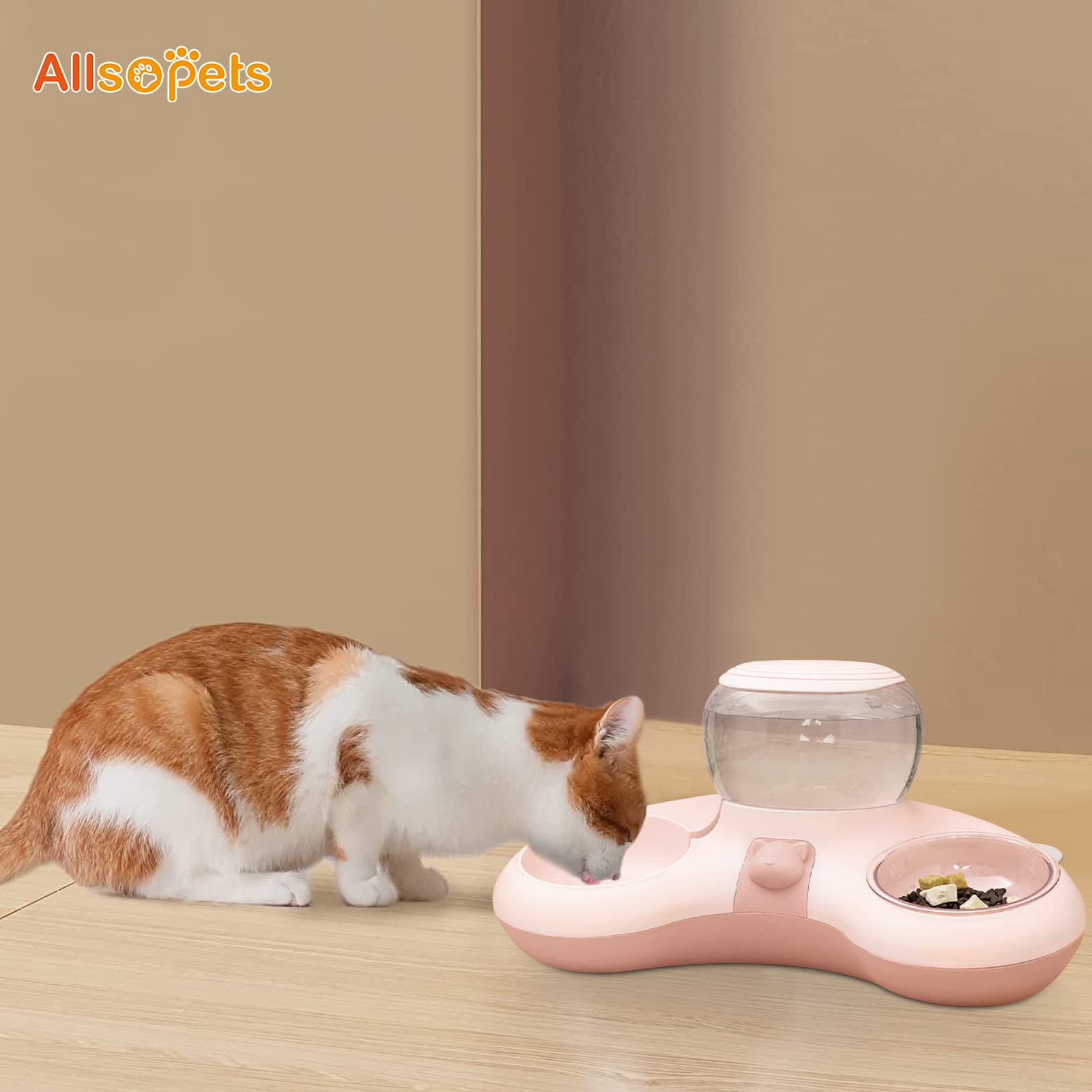 Ciotola 3 In 1 Per Gatti E Cani Piccoli - Doppia Ciotola Con Distributore Acqua Automatico - Foto 7