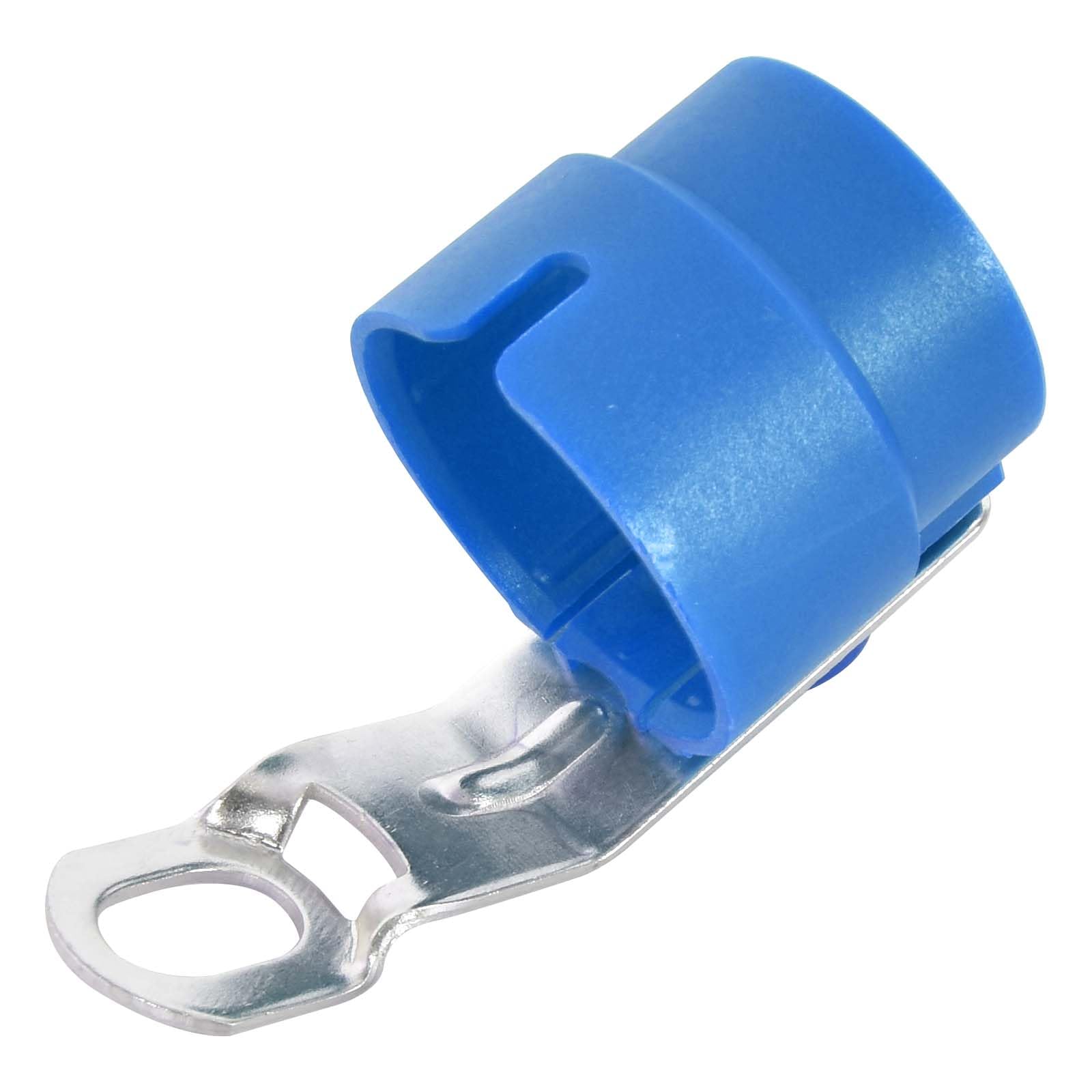 Trailer Plug Holder Universal Protective Accessory for 7-13 Pin Trailer Connector Trailer Plug Female Holder, RV Car Auto Caravan Towing Plug Aluminium Alloy Connector Adapter (Blue)