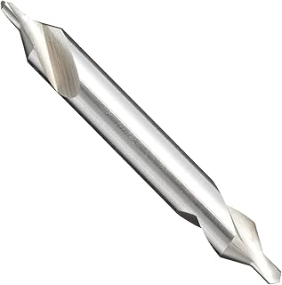 YG-1 D1C90 High Speed Steel Regular Length Center Drill Bit, Uncoated (Bright), Slow Spiral, 60 Degree, 3/64