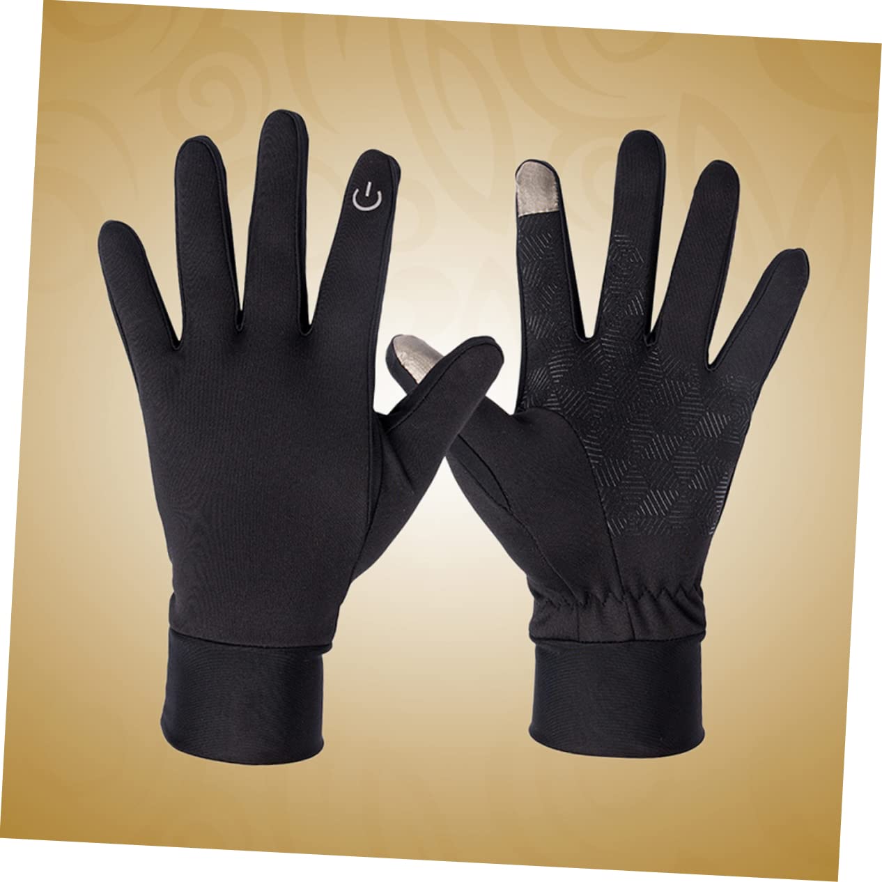 SOIMISS 3piezas Guantes De Invierno Táctiles Antideslizantes Para Ciclismo Guantes Fríos Resistentes Al Viento Para s Negro