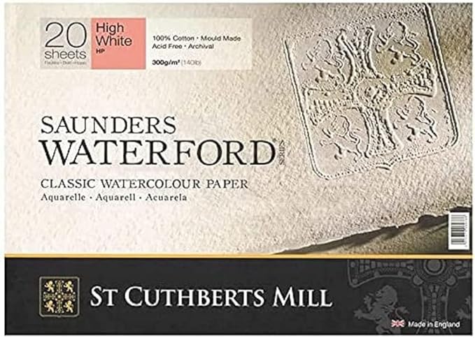 ST CUTHBERTS MILL Saunders Waterford Block de acuarela 18 x 26 cm 300 g