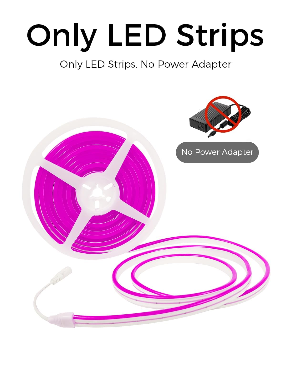 YM E-Bright Led Strip,Neon LED Streifen,5M Wasserdicht 3000K LED Lichtband, Silikon Neon Flex LED Lichtband Schlauch für Innen Aussenbereich Heim Küche DIY Deko