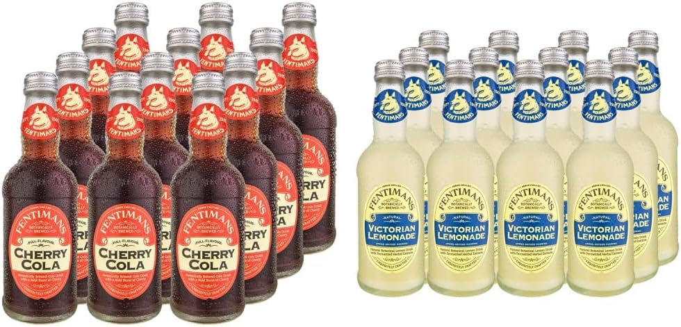 FentimansCherry Cola 275ml (Pack of 12) & Traditional Victorian Lemonade 275 ml (Pack of 12)