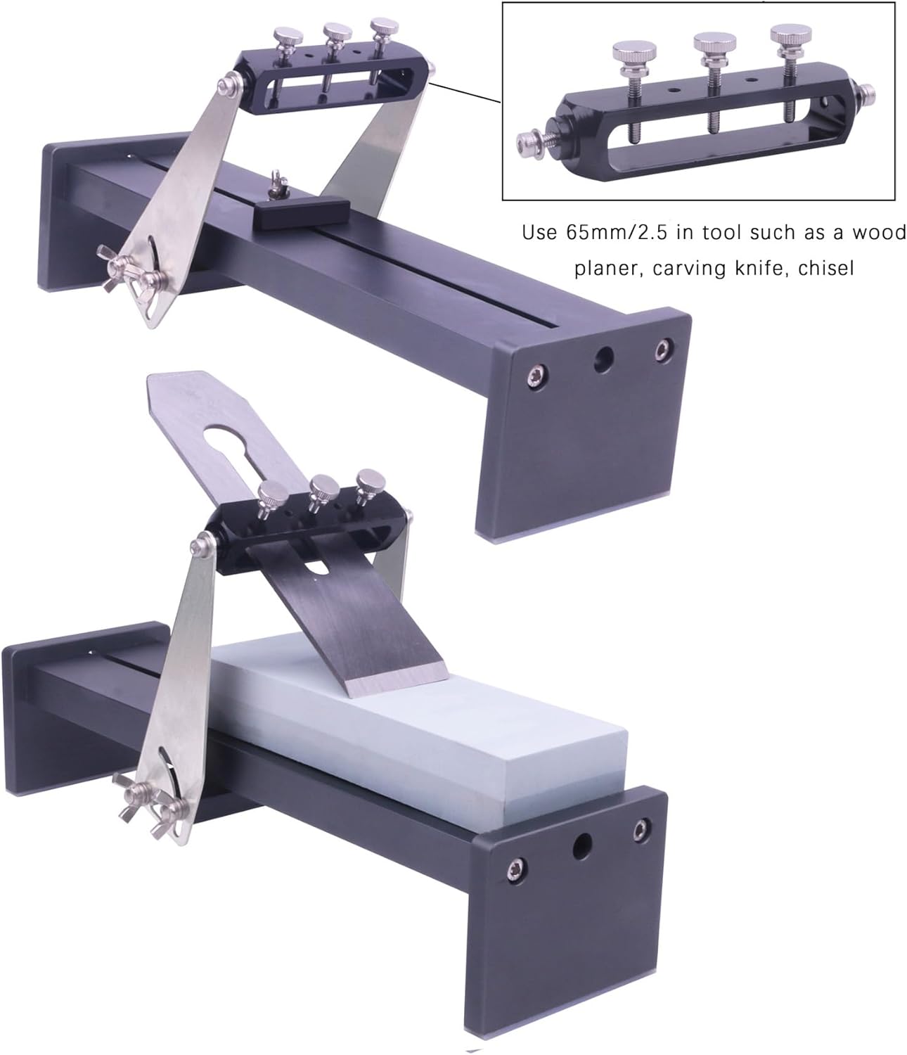 Sharp knife sharpener - Adjustable sharpener tool - Woodworking carving chisel grinding fixture -Ideal choice for Kitchen Knives & Folding knife & chisels
