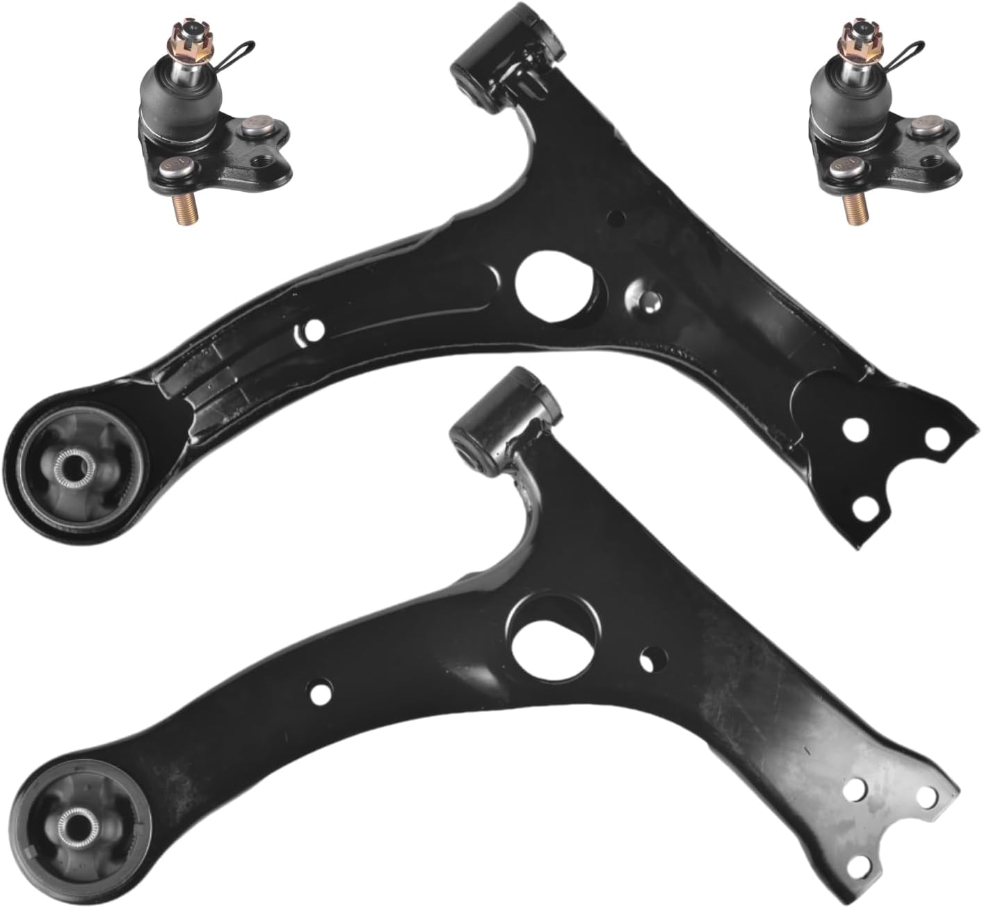 Front Lower Control Arm Fit for Toyota Celica 2000 2001 2002 2003 2004 2005 Corolla 2003 2004 2005 2006 2007 2008 K640360 K640361 K90309-4 Set Suspension Kit