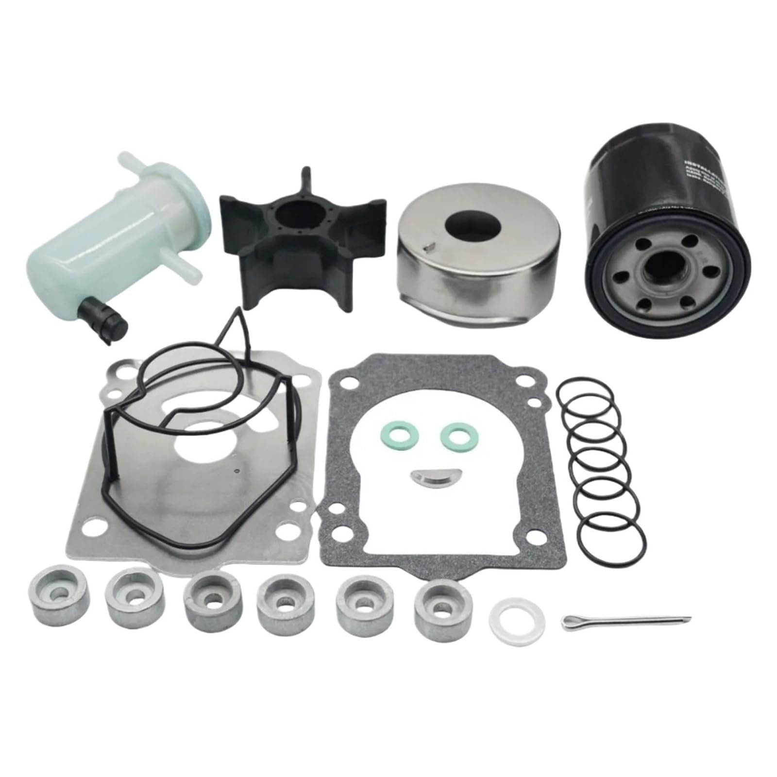 for Kit di Manutenzione Suzuki Df150/175 e anodo di Zinco 150-175Hp 2006+ | For fuoribordo Su-zuki, anodo di zinco, guarnizione, filtro olio, coppiglia