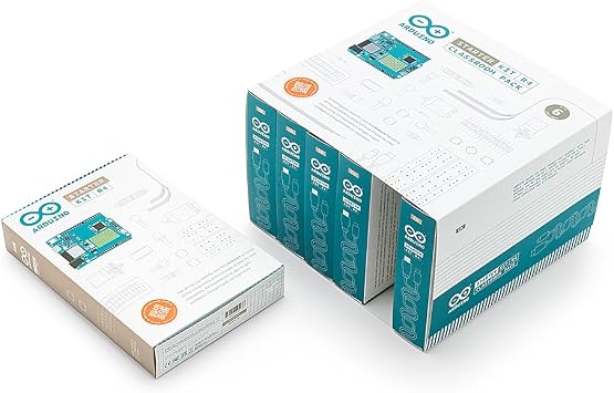Arduino Starter Kit R4 Classroom Pack [K000007_R4-6P] (Bundle of 6) Comprehensive STEM Education Kit for Schools Includes UNO R4 WiFi Boards, 13 Guided Projects, and 6 Certification Vouchers
