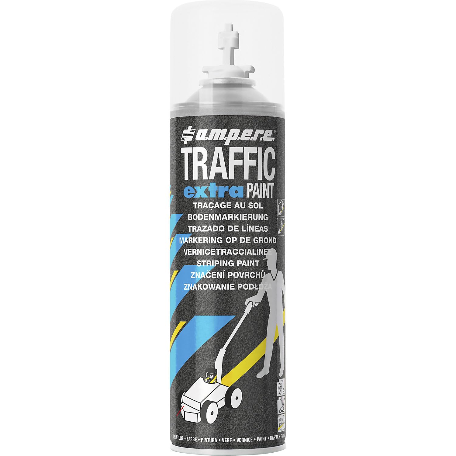Ampere | Markierfarbe Traffic extra Paint® für starke Beanspruchung | Inhalt 500 ml | VE 12 Dosen | Weiß