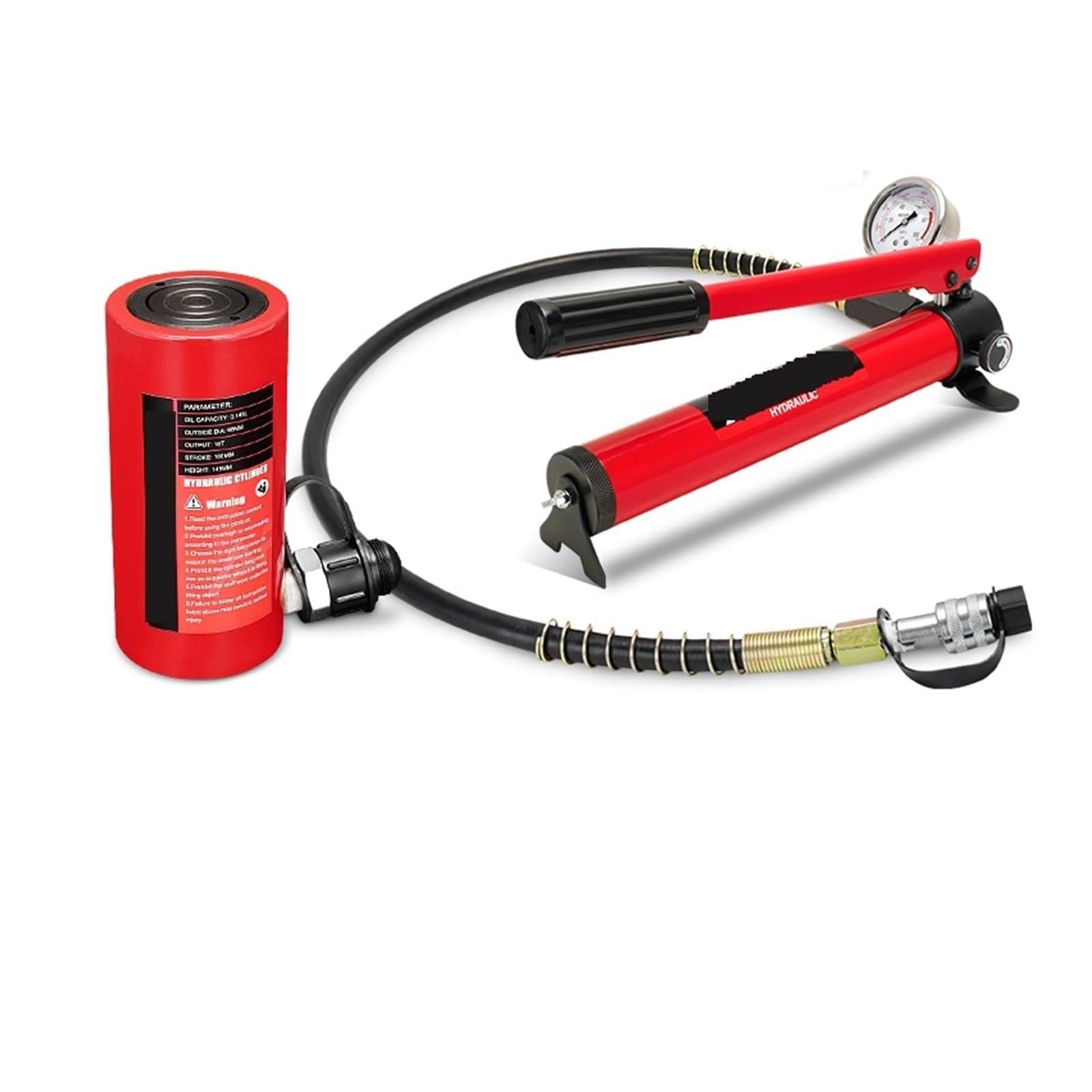 Ręczny podnośnik, Siłownik hydrauliczny typu długiego Podnośnik hydrauliczny z ręczną pompą hydrauliczną(CP-180 with gauge)