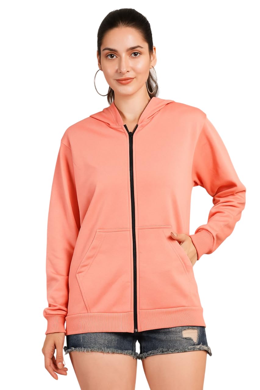 kushi flyer Women’s Full Zip Hooded Sweatshirt – Fleece, Regular Fit, Long Sleeve with Kangaroo Pocket-picture-25