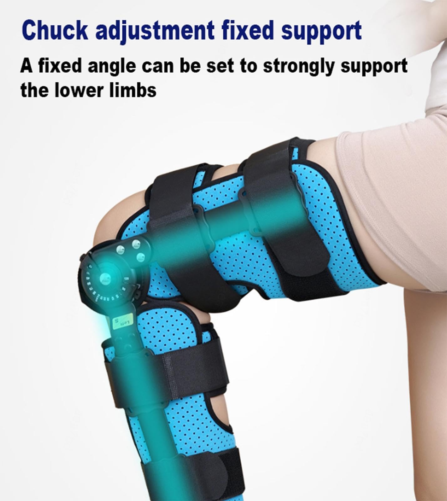 Rodillera Articulada Ajustable Bisagras, Lesiones Menisco, Lesiones Ligamentos, Estabiliza Piernas, Ayuda Recuperación Posterior Lesión, Soporte El Dolor Rodillera Artritis,L