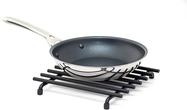 simplywire  Trivet  Heat Resistant  Kitchen Worktop Protector  Square - Black