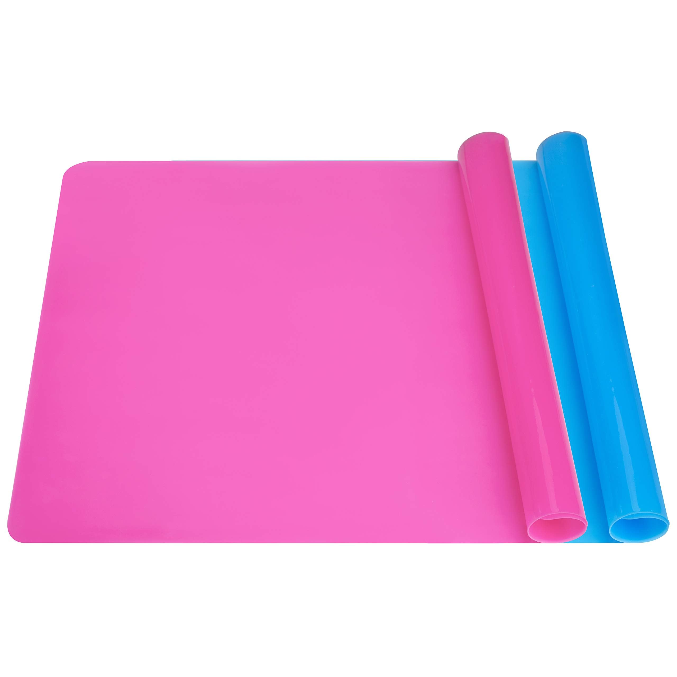 Tapis De Silicone 40x30cm 2 Pièces - Sets De Table Feuille Antiadhésif Pour Résine Époxy Et Bricolage