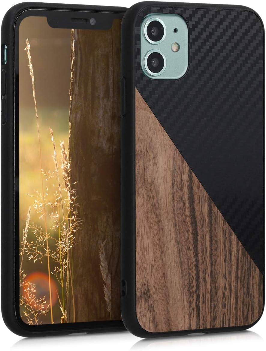 custodia in fibra di carbonio per iphone 11