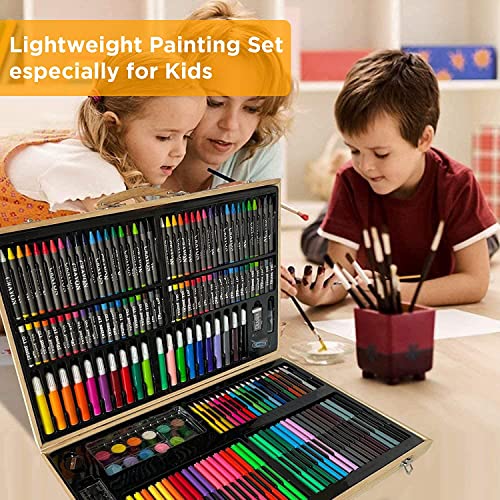 Image of KARP Children Deluxe Art Drawing Set for Kids Case Art and Craft Supplies Drawing and Painting Set Great Gift (180Pcs - Multi)