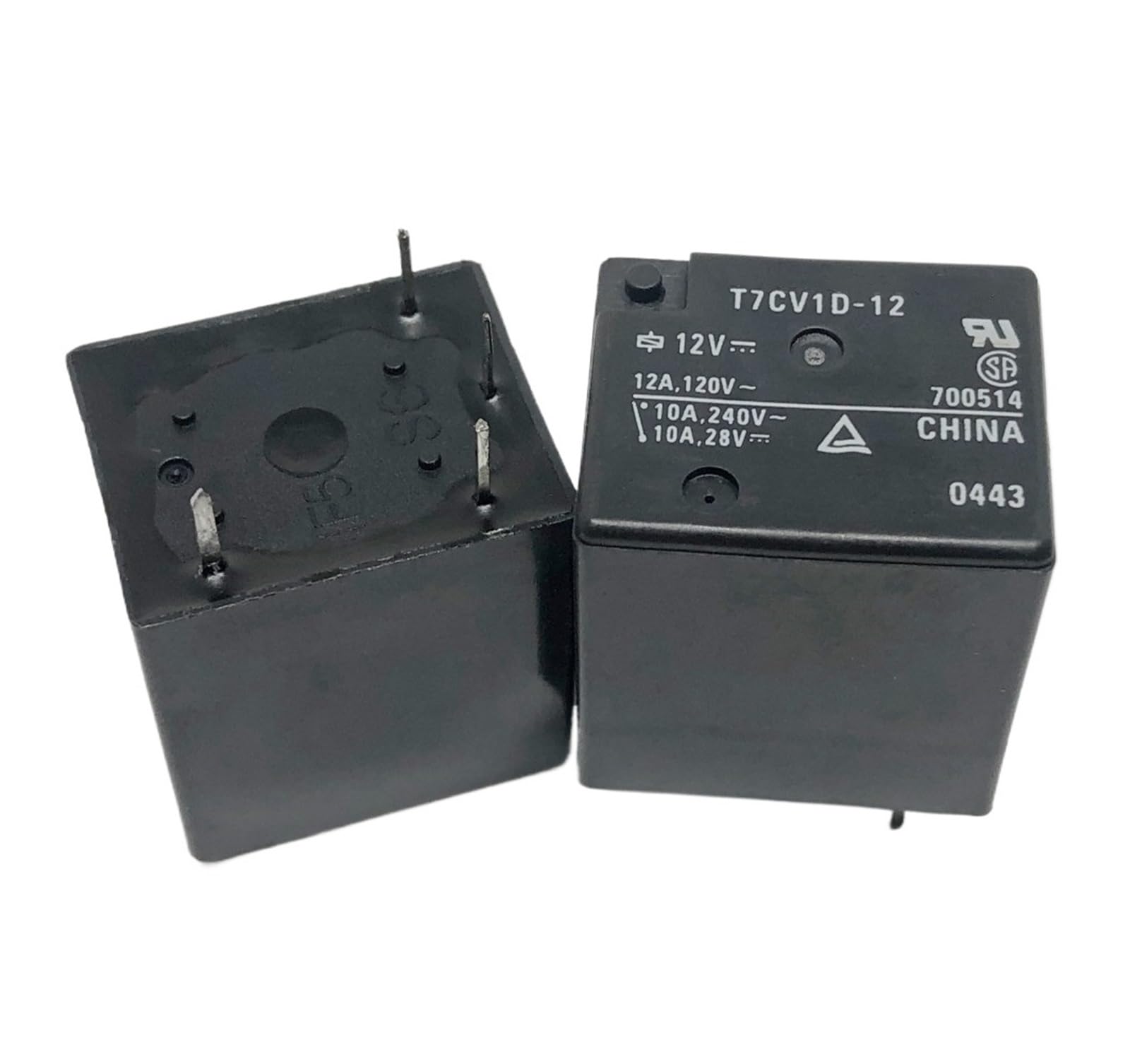 Relais T7CV1D-12 NISZA 1 22F-1A-12V 4 broches pour circuit imprime