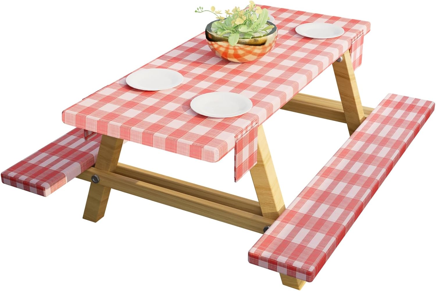 ALKOY ABOLOILEL Picnic Table Cover with Bench Covers