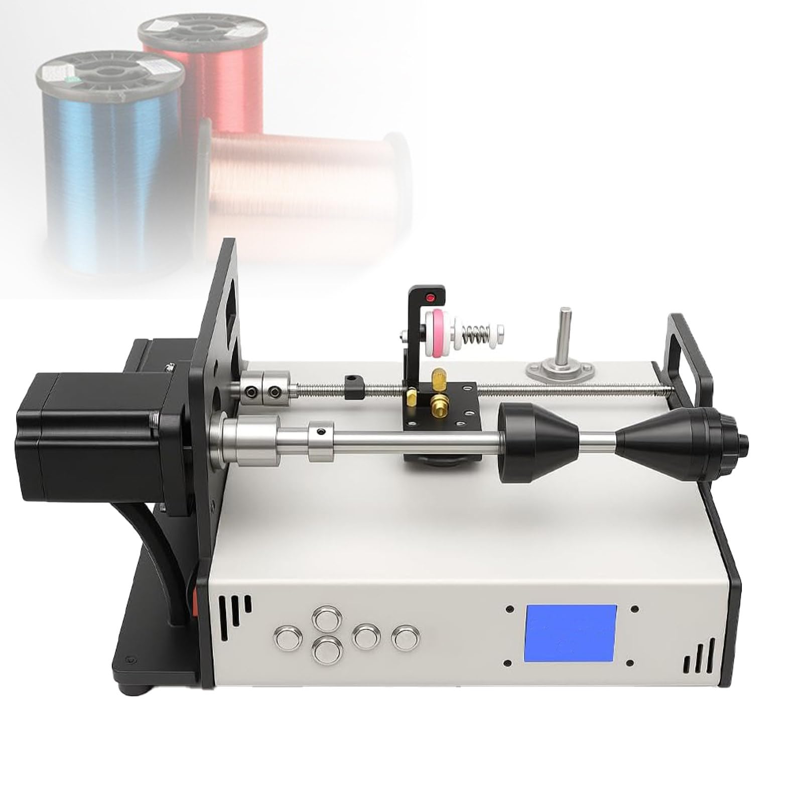 Bobinadora automática LCD: evita enredos en alambre de soldadura y sedales
