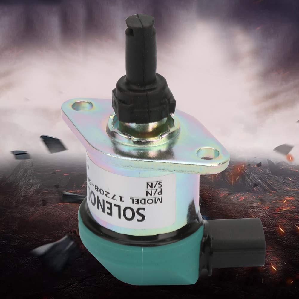Solénoïde D'arrêt du Moteur 12V Solénoïde, Kit de Remplacement adapté à L'excavatrice 17208-60016