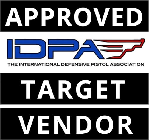 Miniatura 7 de Objetivos oficiales de tiro de cartón IDPA, objetivo de torso de competencia, objetivo de tiro de silueta, rifles, pistolas y escopetas, fabricado