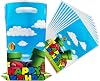 OULUN 30Pcs Super Bros Party Gift Bags,Cartoon Game Party Candy Bags,Girl and Boy Birthday Supplies Decorates