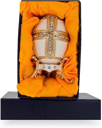 Miniatura 4 de BestPysanky 1890 Palacios Daneses Huevo de Pascua Imperial Real en Blanco