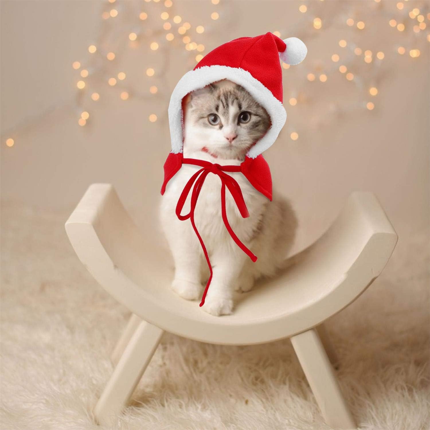 Nobleza Vestito Natale Gatto Cane, Costume Natalizio per Gatto Regolabili,  Vestiti Svegli del Gatto del Cane di Babbo Natale Santa Rosso, Xmas Outfit  per Cani e Gattino Dolce Regalo : Amazon.it: Prodotti