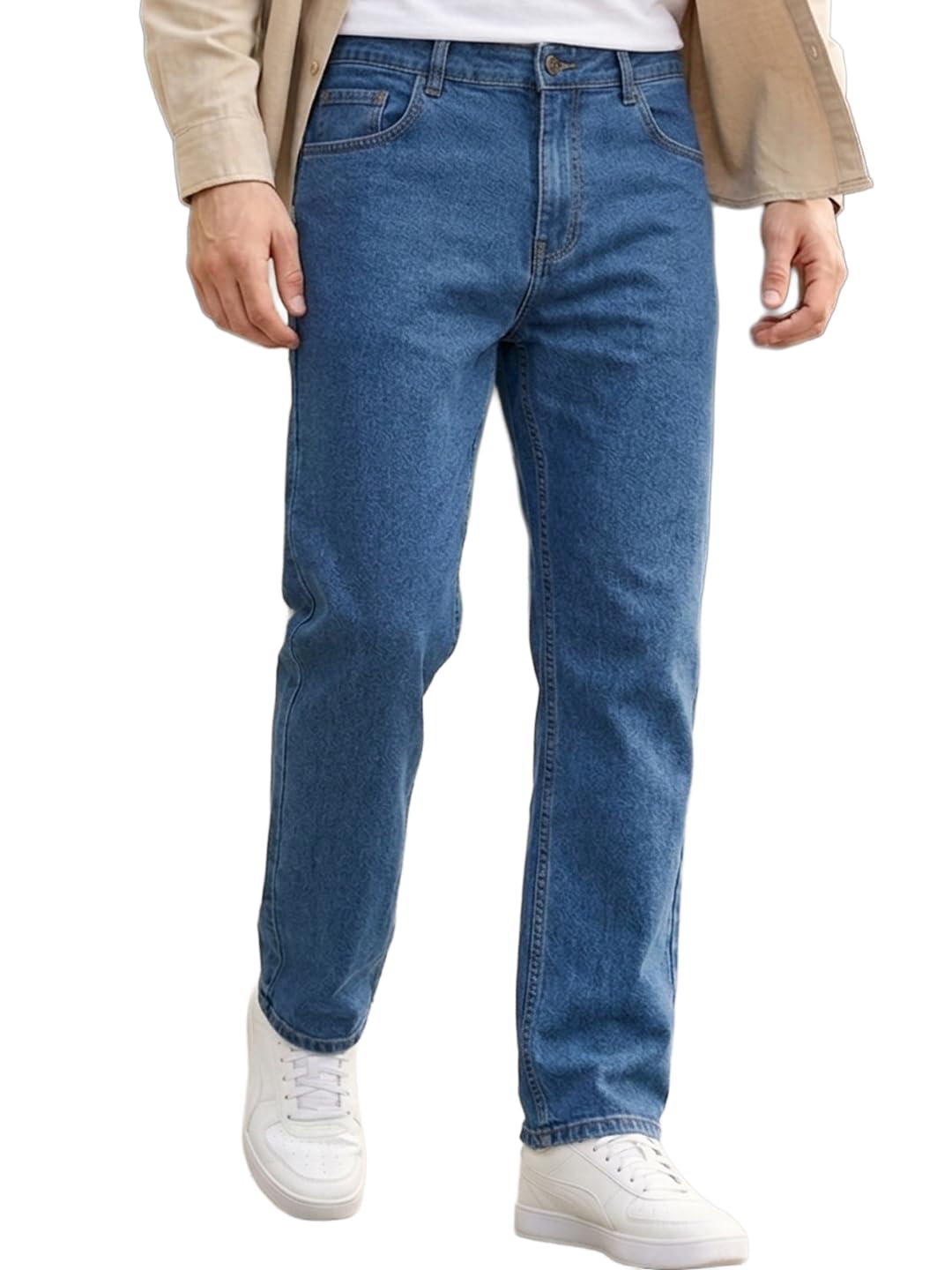 urbano fashion Men's Mid Rise Light Slim Fit Solid Jeans Stretchable-picture-36