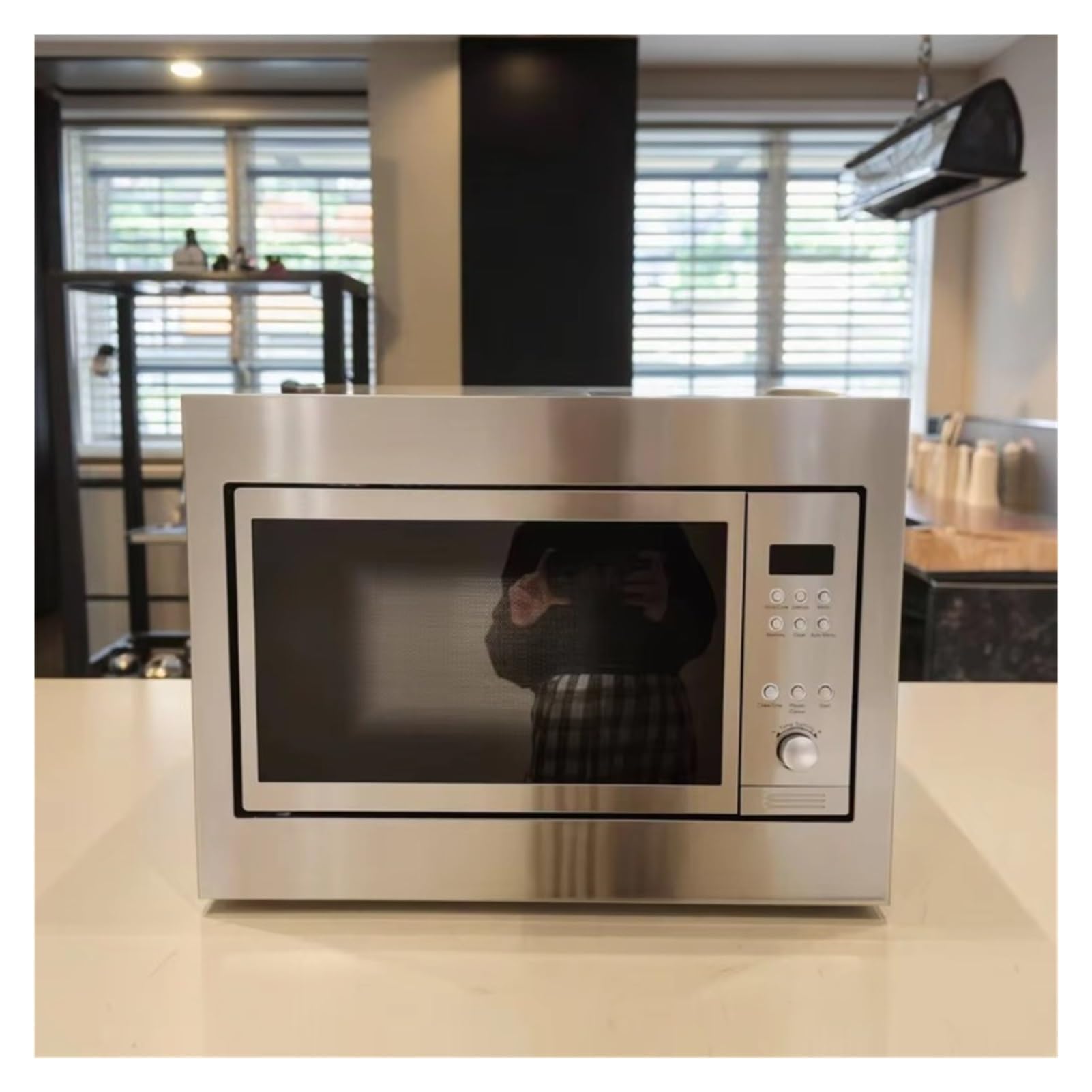 Forno a microonde elettrico a convezione da incasso da 30 litri con grill Vera funzione microonde Alloggiamento in vetro Cucina Uso domestico Hotel