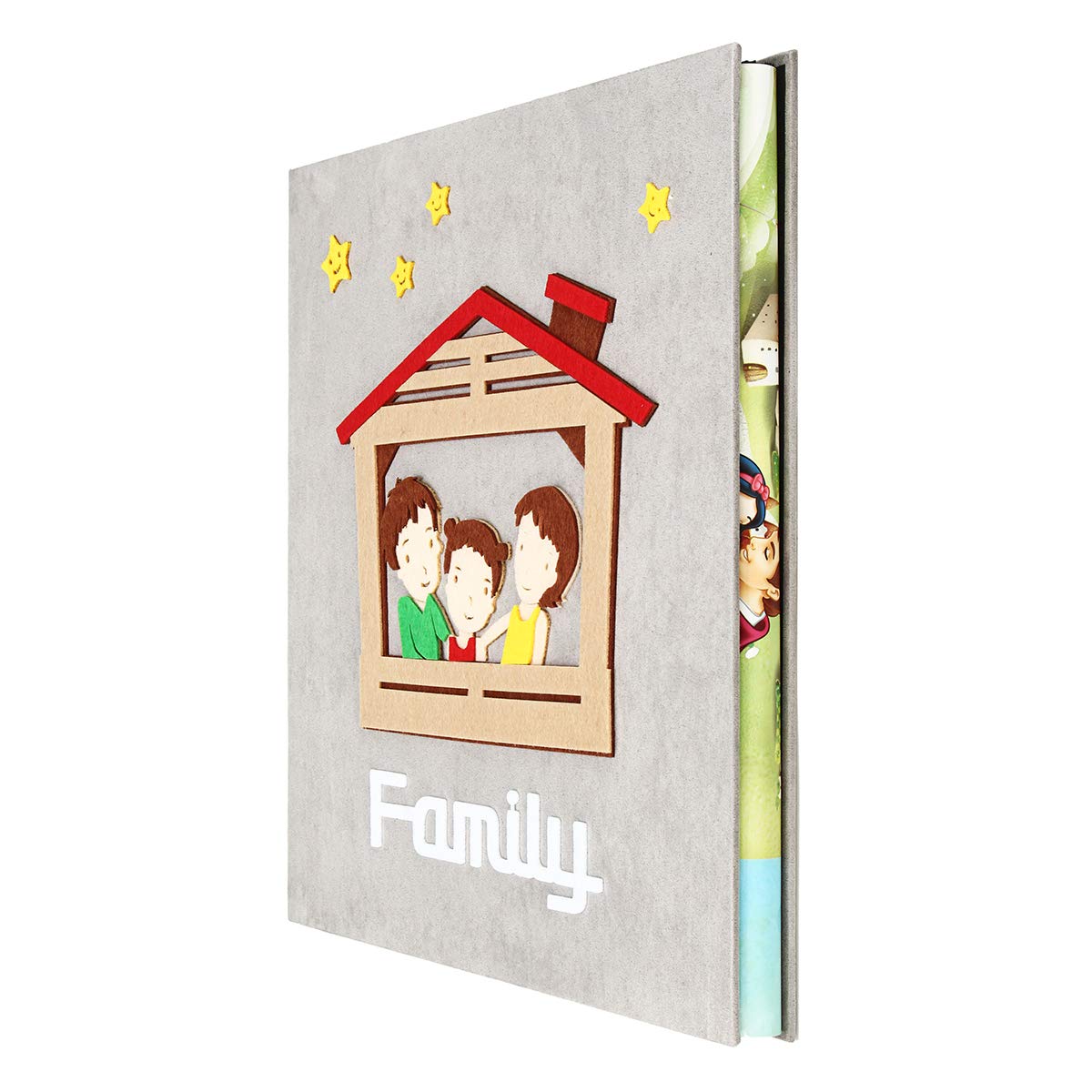 120 Páginas Álbum De Fotos Diy Suede Scrapbook Álbum De Hojas Sueltas Almacenamiento Decoraciones De Regalo De Boda - # 4