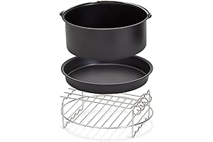 DASH DFAF450UP1 Air Fryer, Deluxe Accessory Bundle