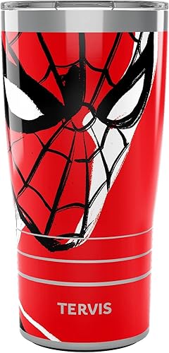 Tervis Traveler - Vaso aislado de triple pared con aislamiento de Spider-Man Spidey Zoom de Marvel, mantiene las bebidas frías y calientes, 20
