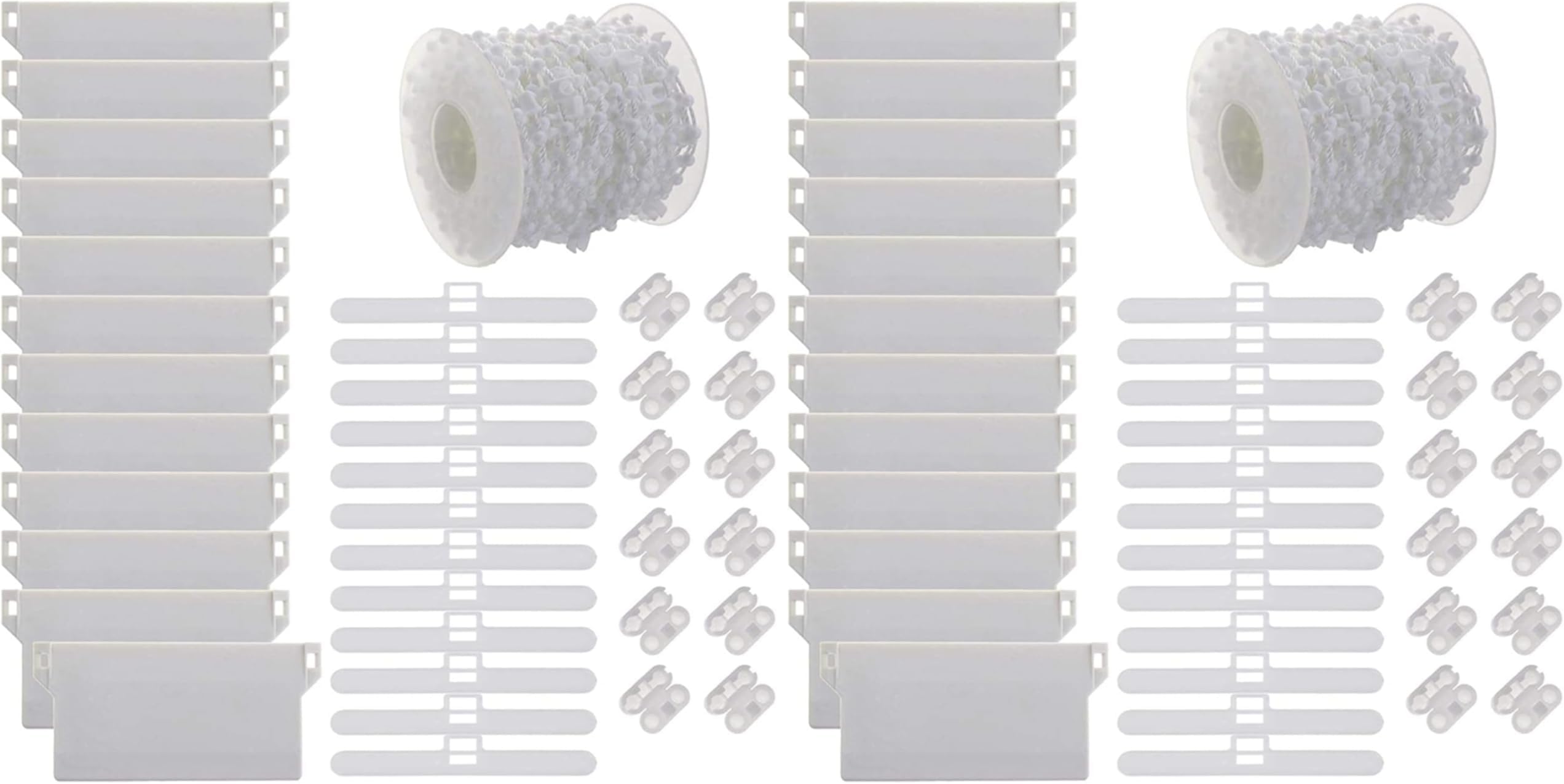 Vertical Blind Bottom Weights Accessories Repair Kit with 10M Chain and Connector Plastic DIY Replacement/Vertical Blind Accessories and Top Hangers (3.5" (89mm)) (Pack of 2)