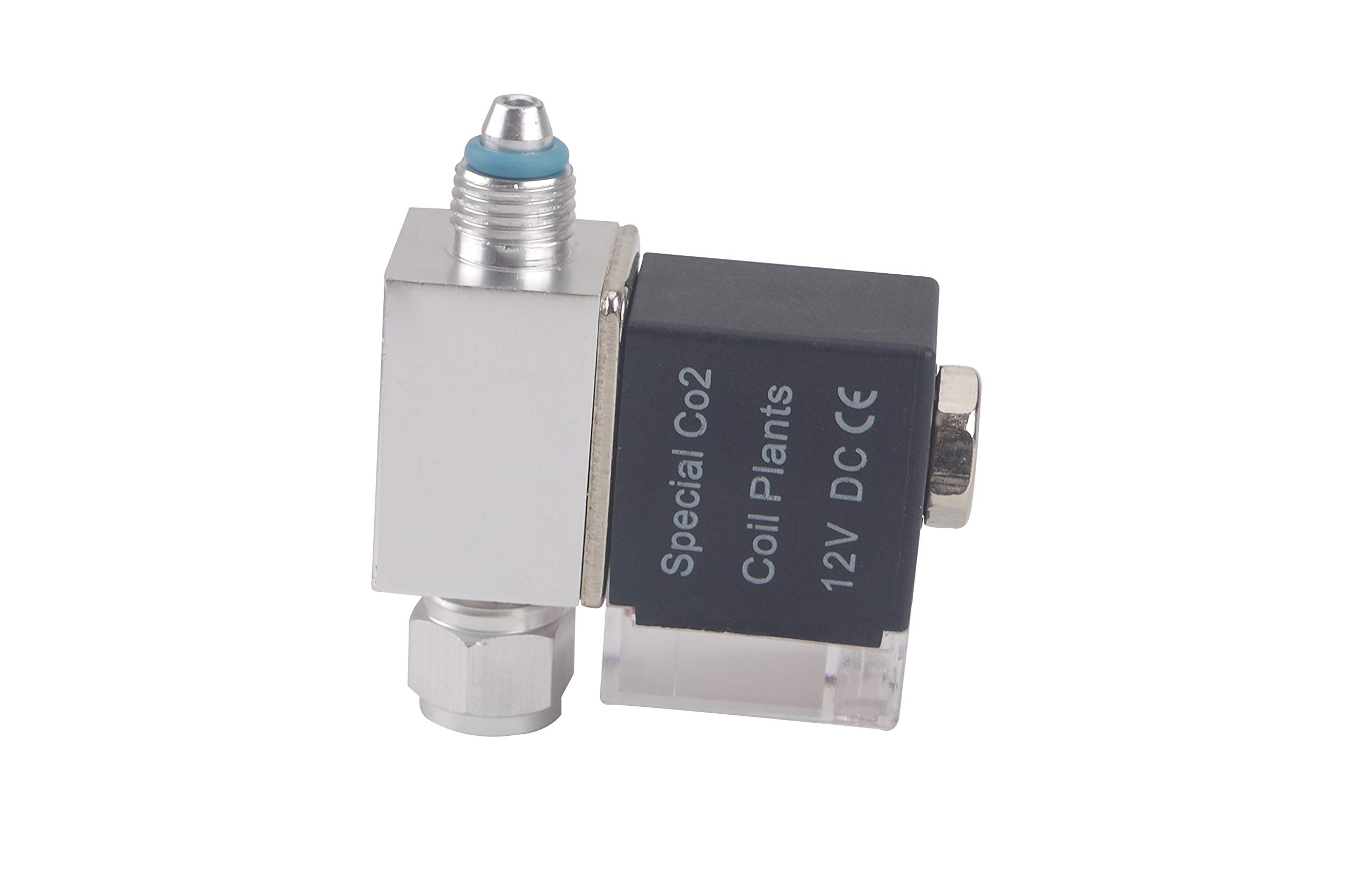 ZRDR Aquarium CO2 Solenoid Valve CO2 System Regulator Aquarium Fish Tank Solenoid Valve is Easy to Install American Plug 12V Connection