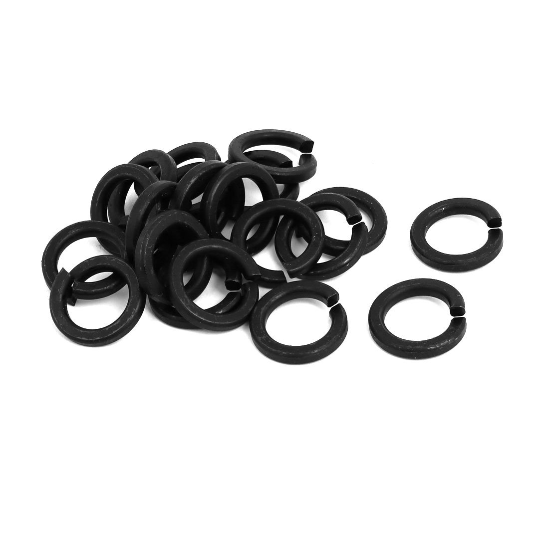 Aexit 20pcs 16mm Quality Parts Inner Dia Grade 8 Carbon Steel Split Lock Spring Washer Gasket Black Model:37as160qo681