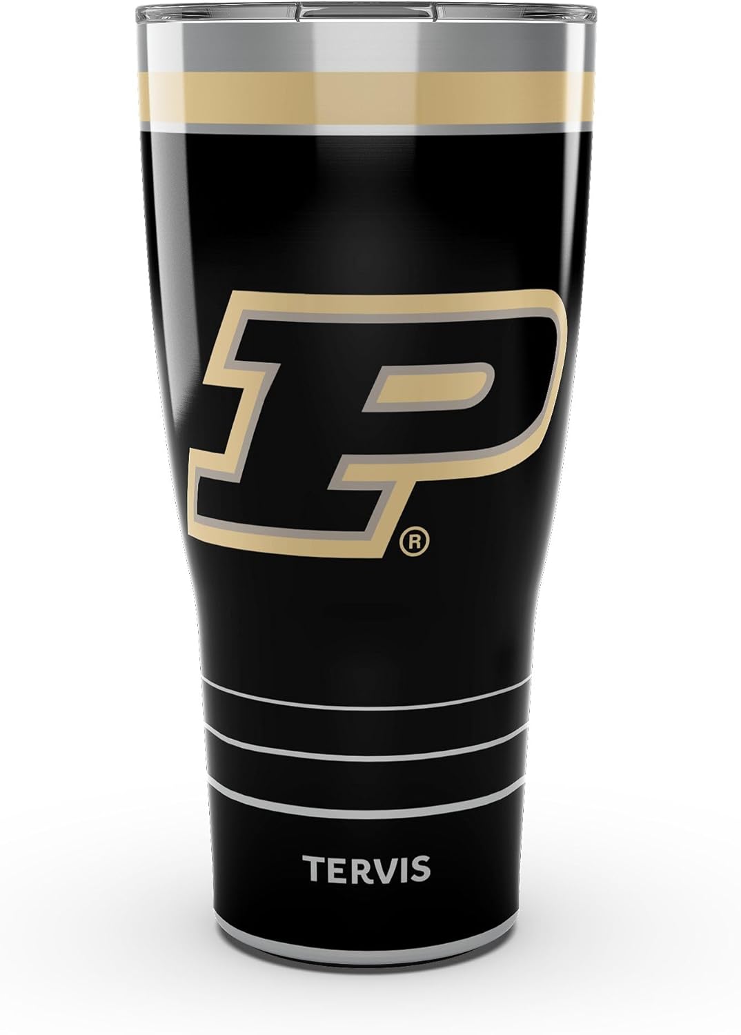 Tervis Traveler Purdue Boilermakers - MVP Triple Insulated Tumbler Travel Cup Keeps Drinks Cold & Hot, 30oz, Stainless Steel
