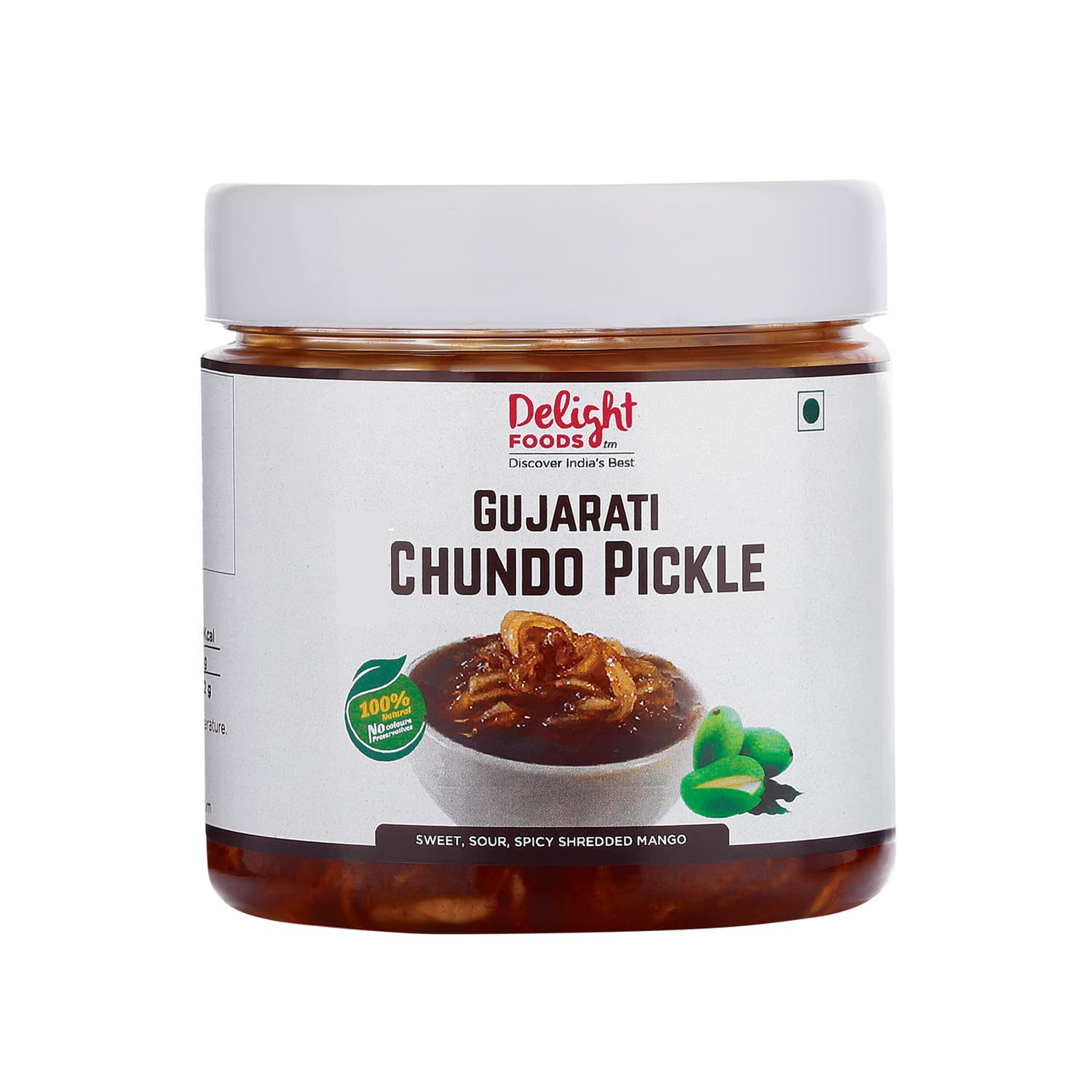 Indian Preserve de mangue Gujarati Chundo Delight Foods 350g