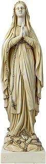 Generic Our Lady Blessed Virgin Mary Greek Cast Marble Statue Sculpture 15.75 in Patina Color