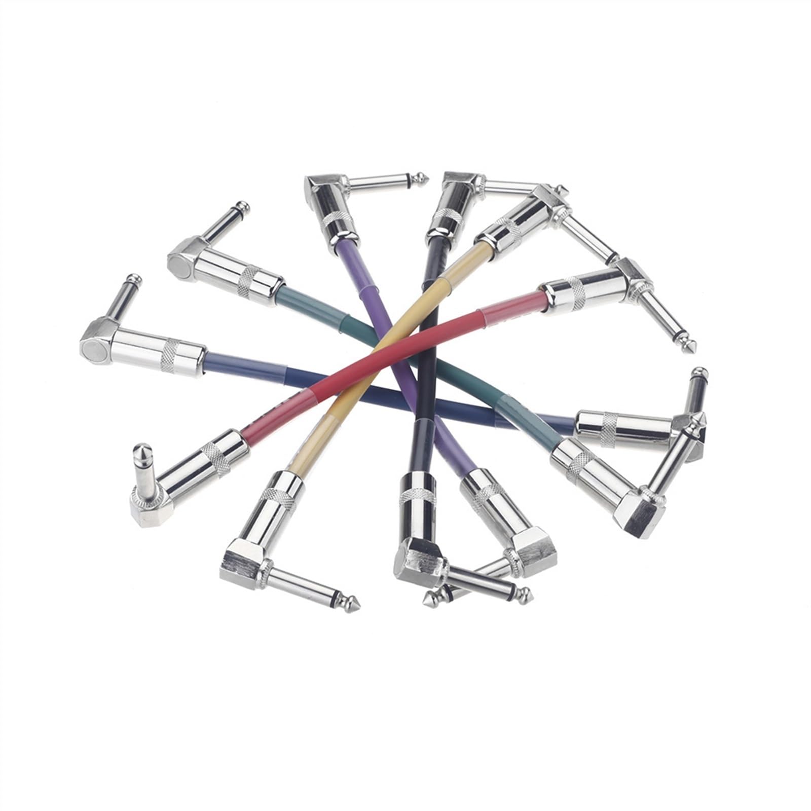 Cavo Audio per Chitarra Set di 6 Cavi per Chitarra Colorati Collega Amplificatore A Pedale Effetto Amplificatore per Chitarra Elettrica