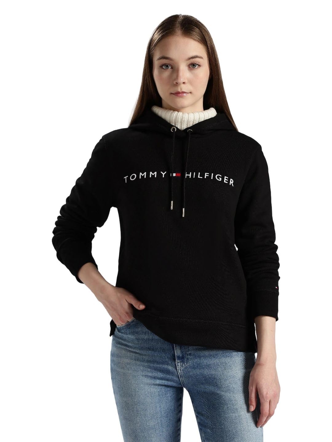 tommy hilfiger Regular fit Cotton Hooded Neck Sweatshirt-picture-20