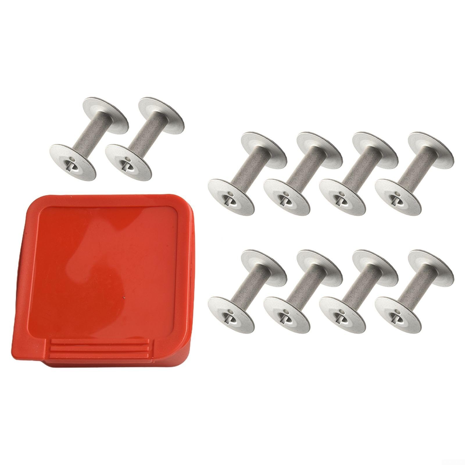 Set di bobine in alluminio, 10 pezzi, per macchina da cucire industriale | HAD-204, 10 bobine in alluminio, per Durkopp per aquila, per costruzione robusta, lunga durata