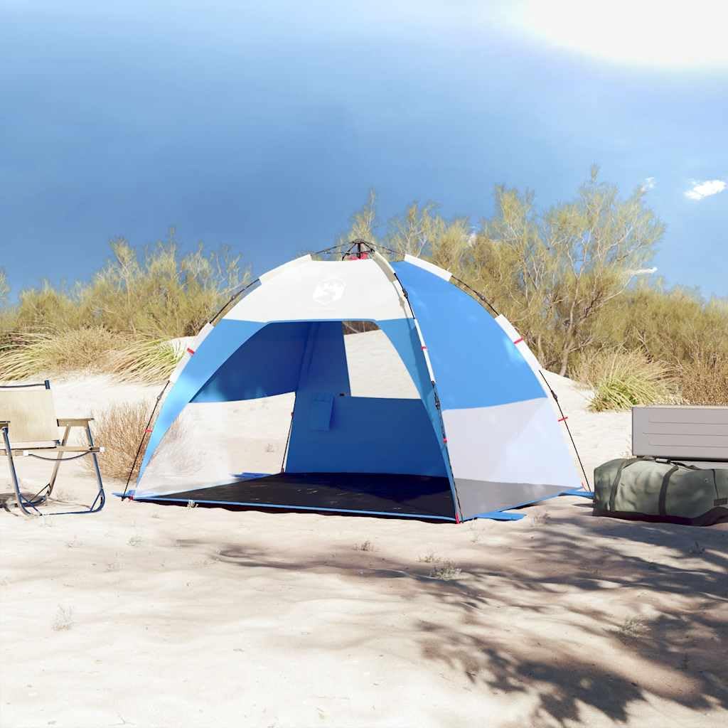 Mangloder Strandzelt Personen Azurblau Wasserdicht mit Quick Release System für Camping, Garten, Strand und Outdoor Aktivitäten, Leicht und Kompakt, Stabil und Winddicht