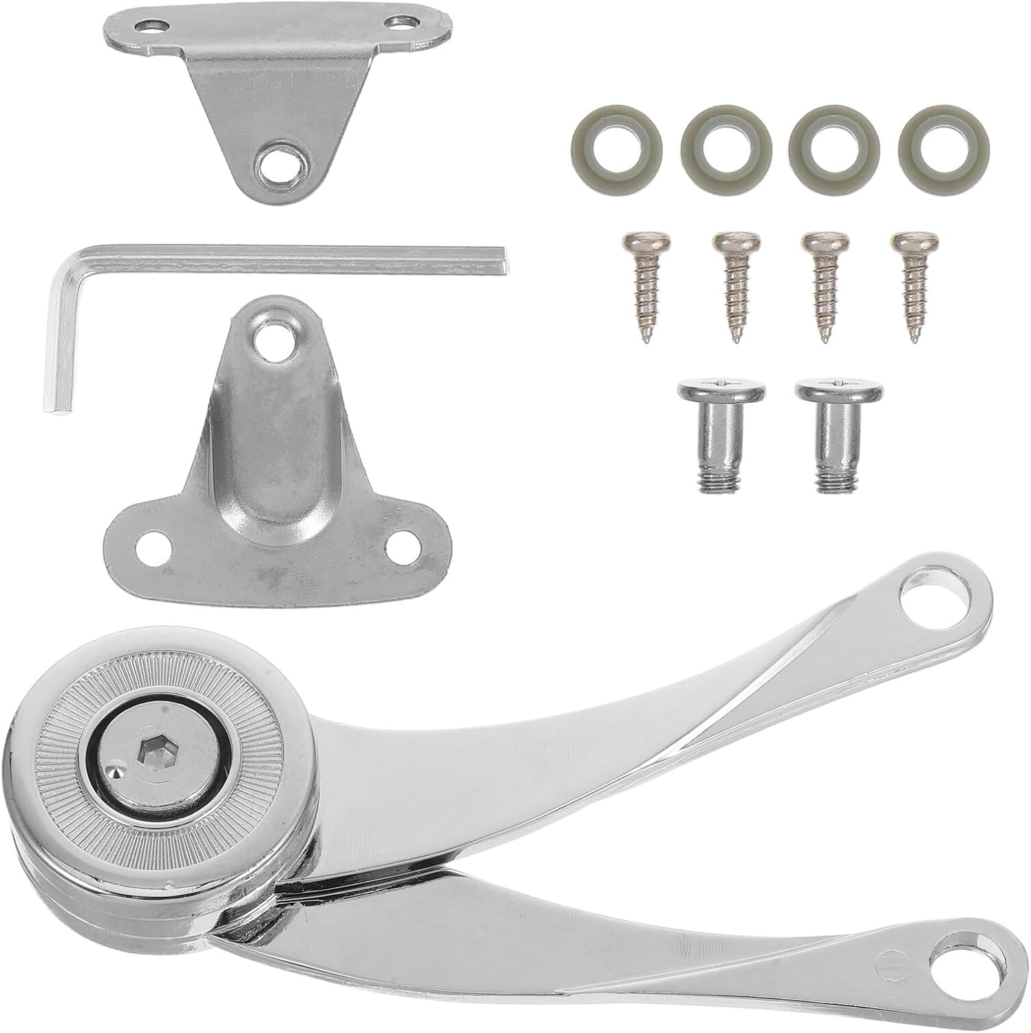 Generic 2pcs Adjustable Cabinet Lift Support Struts Heavy Duty Gas Springs for Kitchen Cabinets and Wardrobes with Random Stop Function