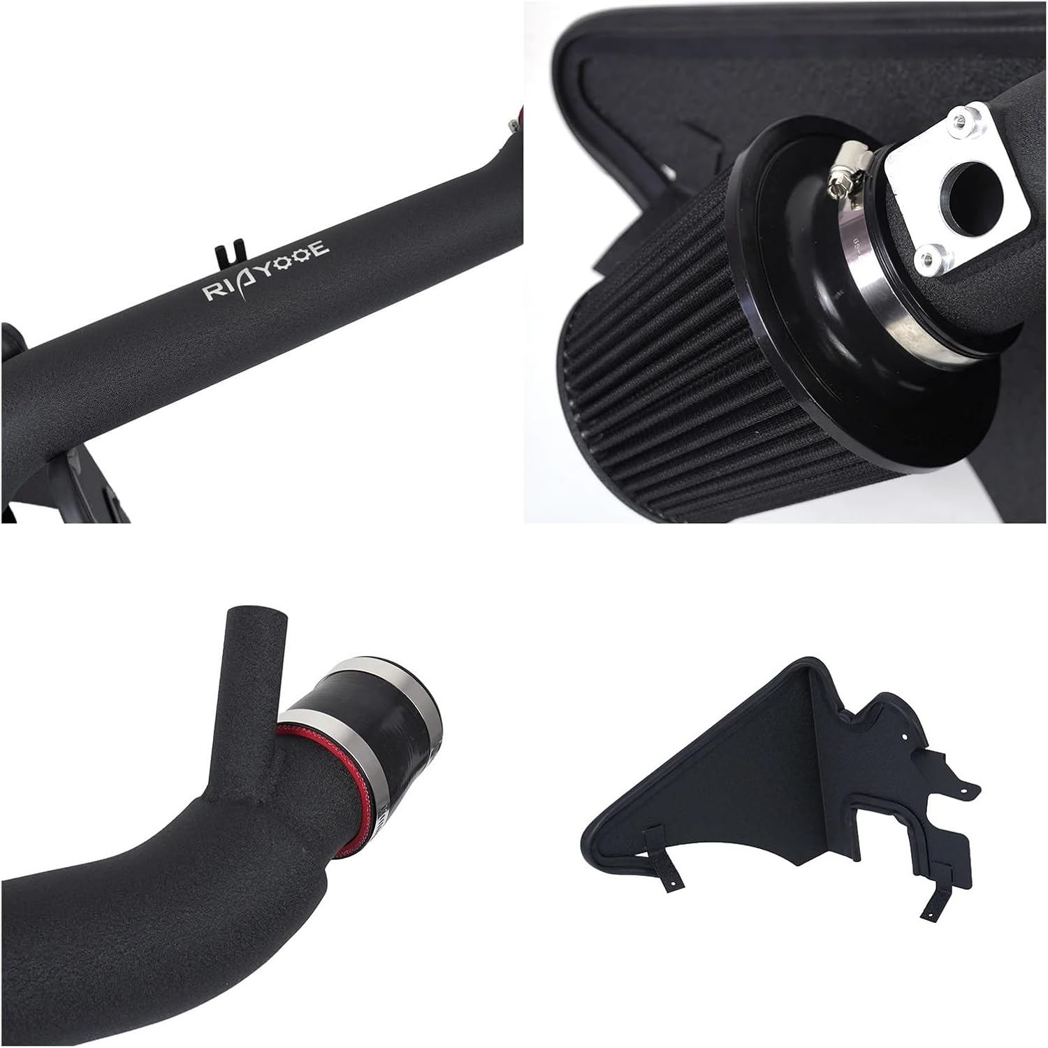 High Flow Car Cold Air Intake Pipe Kit With Filter Compatible With Lexus IS200T RC200 IS300 2016-2020 Modification Engine With Heat Shield